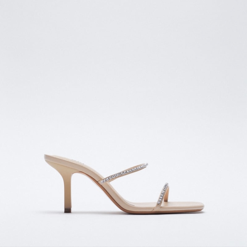 Zara Rhinestone Heels